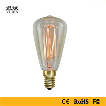 ST48 Edison tungsten filament bulb 40W small pacifier running hanging bell bubble E14 lamp head Bar small head st64 small screw mouth