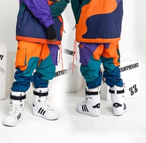 212288eightyeight dimito South Korean head veneer lovers hip hop oversized ski pants suit
