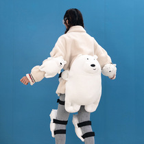 Cartoon Turtle Children Adult Plush Ski Protector Hip Protection Kneecap Protective Elbows Protective Suit Waterproof Cushion