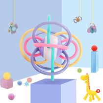 Baby Manhattan Hand Grab Ball Rattle Toys 0-3-6-12 Months Mew Bite Gum Newborn Baby Ball Early Education