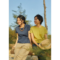 (Trio) No Good See City Comfort Soft Xinjiang Sea Island Cotton Three-color knit short sleeve T-shirt