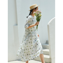 No good to see City Dunhuang small flower fine Mirae style drawing with one-piece dress (Beyyu makeup bis)