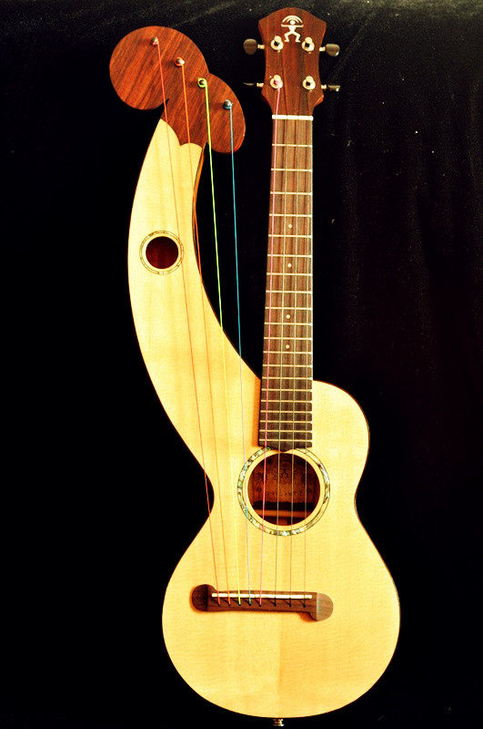 彩虹人anuenue竖琴尤克里里harp-ukulele 限量珍藏款