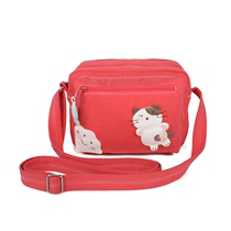 Carabat new original design cloud womens bag casual fresh forest canvas mobile phone shoulder bag mini bag