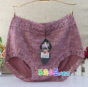 Perfect Couple High Waist Lace Double Layer Cotton Women's Large Butt Lifting Panties 6174