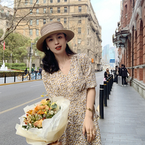 Pumpkin Valley Romantic Asakusa Skirt 2021 New French Elegant Tender Waist Dress L454