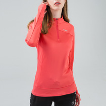 New outdoor thickened speed dry clothes woman gush warm and breathable long sleeve gym sport casual livetop blouses