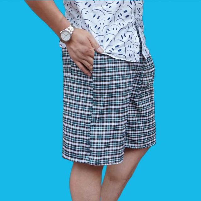 Summer loose casual men's beach pants ຫ້າໄຕມາດ pants ກາງເກງຂະຫນາດໃຫຍ່ພິມສັ້ນກິລາ 9.9 ຢວນ ສົ່ງຟຣີ