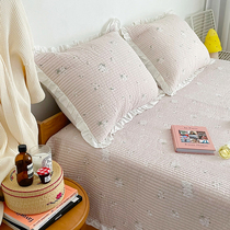 fafamarket high value ~ Korean flower sheets pillowcase summer quilted cool air conditioning quilted