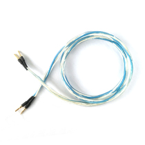 HIFI burnt wheat HAAFEE pure silver audio line speaker line default 2 m other length can be set