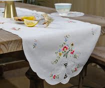 Embroidered American cotton mat Handmade embroidered bottle mat fabric home insulation placemat fabric table flag