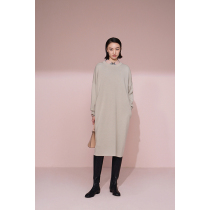 Spot-CCHER Exquisite Button Cocoon Knitted Dress Tight Wool West and Womens Womens XZSB3449