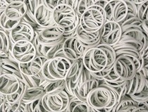 White rubber band cowhide band rubber band hair rope Hairband diameter 2CM small size 14 yuan Jin Shunfeng