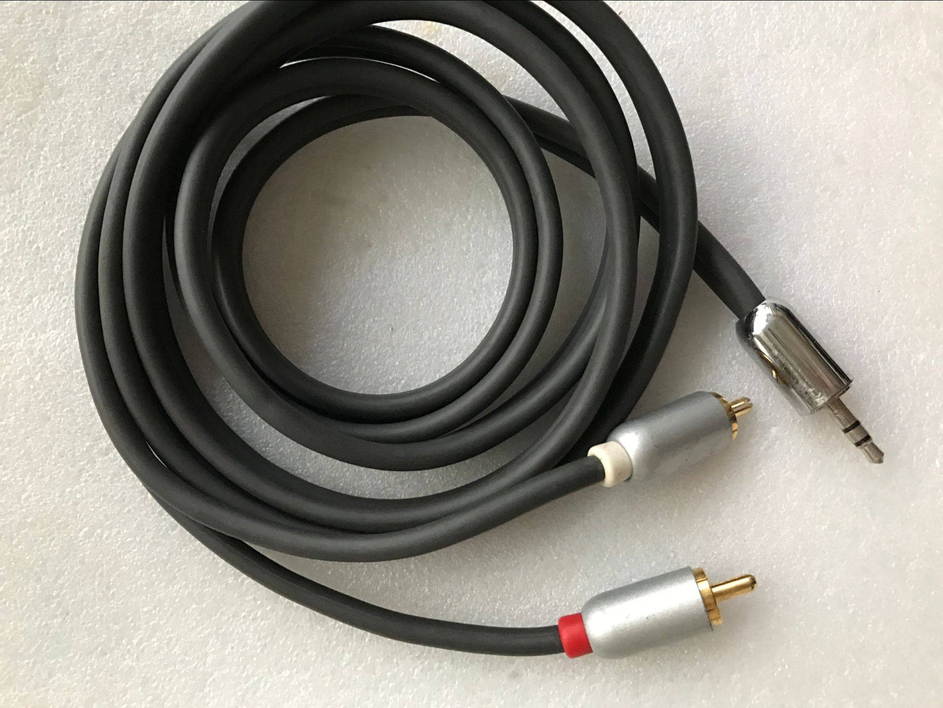 贝尔金belkin3.5mm双声道转2个rca莲花插头 电脑到功放连接线