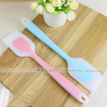 Baking tool large translucent one-piece high temperature resistant silicone scraper cream mixer with various colors