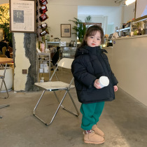 Xiaobao Family 2021 Winter New Korean Edition Boys and Girls Hand Plugged Cotton Warm Cotton Jacket Baby Cute Bear Ears Cotton Jacket