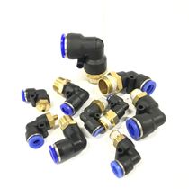 Right angle quick plug connector PL8-02 PL12-04 PL10-03 6-02 PL4-01 PL4-M5 6 - M5