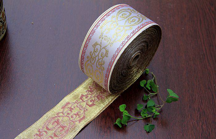 古典纹样织带丝带包边带汉服衣襟诃子裙头用织锦带 古风cos