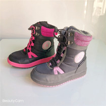 Break Code Clear Goods Foreign Trade Export Girl Snowy Boots Winter Cotton Boots Winter Cotton Boots Thickened Boots Thickened and anti-slip waterproof light