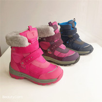 21 New Foreign Trade Genuine Leather Finland Children Boy Girl Snowy Boots Cotton Boots Genuine Wool All Waterproof Anti Slip reima1