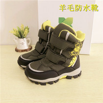 Foreign trade exports to Russia wool waterproof and warm snow boots mens childrens short boots 25-29 yards wool boots
