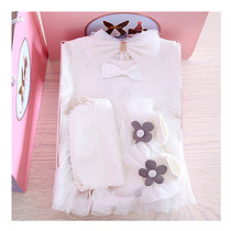 Spring and Autumn Korean Princess Dress Baby Gift Box Set Baby Full Moon Hundred Day Gift New Ha Dress