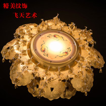 Shunfeng high-end Buddhist Hall lighting gilt gold cover lamp Luo Bao cover lamp flying umbrella cover ceiling lamp lotus lamp