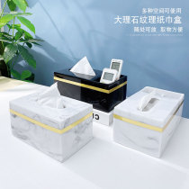 Light Extravagant Paper Towels Box Modern Home Living Room Tea Table Creative Nordic Water Ink Multifunction Restaurant Pumping Paper Containing Box