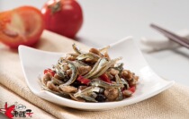 Taiwan old mule bean curd upside down small fish Zhongxin 240g authentic spicy dried small fish