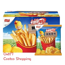 Shanghai Costco Kai Shi Ke Hao City Do Cardina 95 degrees fresh crispy French fries salt flavor 60g*10