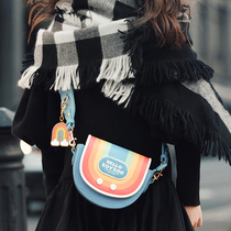 ZOYZOII childrens single shoulder bag boy girl 2021 autumn winter new children bag adorable female sloped satchel bag