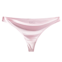 Umi Onwang One piece of ice silk breathable speed dry Sexy no-mark gym Tiny female ice silk sports underpants female disturbance