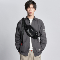 Tide brand shoulder bag mens summer new small bag Tide mens chest bag shoulder satchel ins trend running bag backpack