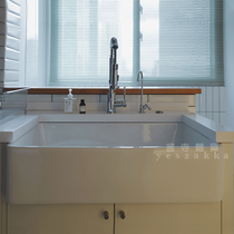 Yan Temple Groceries-European retro classic farm sink kitchen wash basin basin large size double basin
