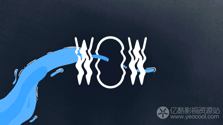 ae模板-1000 手绘卡通流体转场文字标题logo背景mg动画元素v2.rar