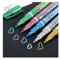 Lion metal color strange pen 610 metal pen black card pen black background photo album decoration marker pen red carpet signature pen