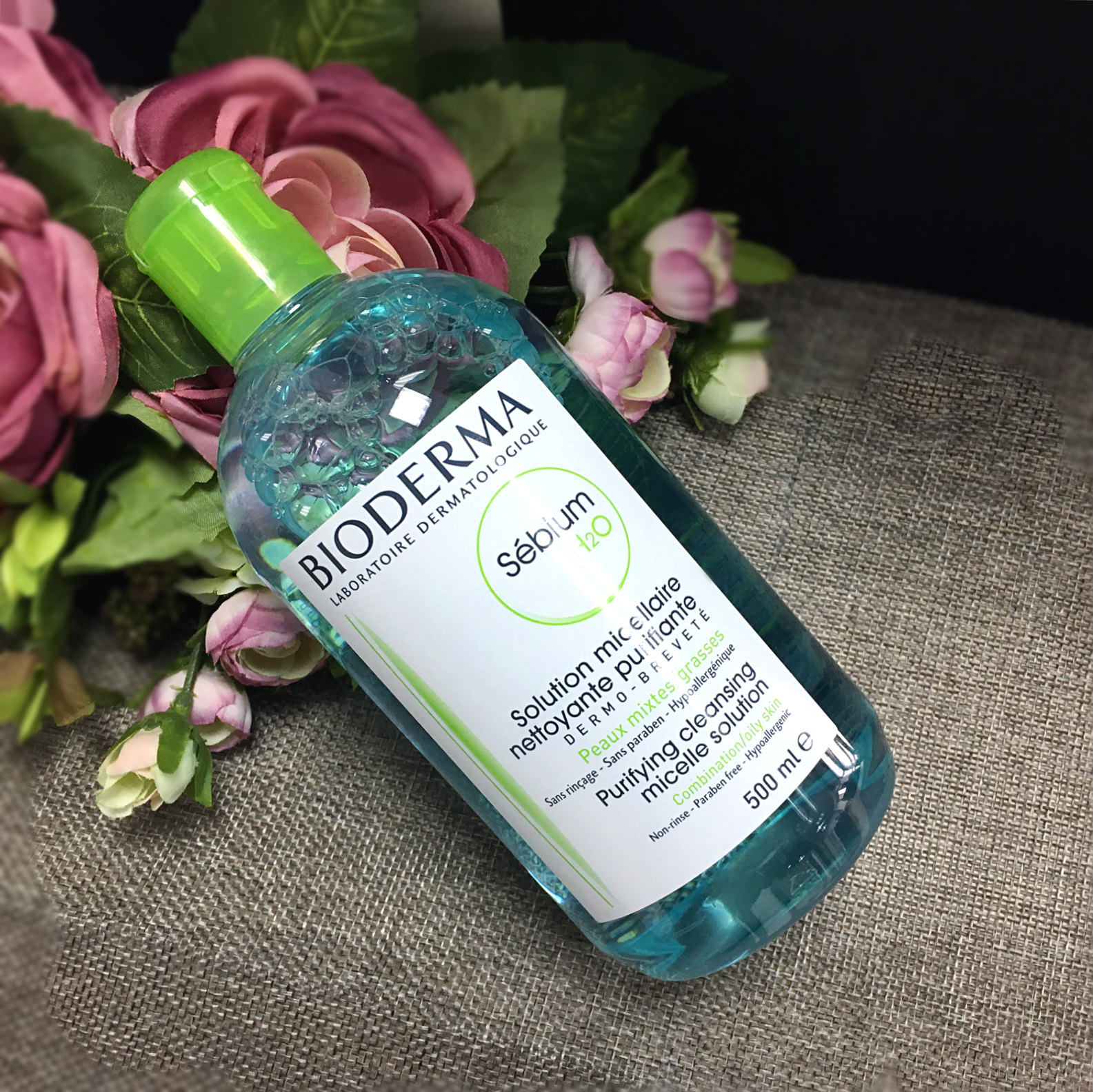 小安家 bioderma贝德玛净妍卸妆水500ml 蓝水