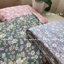 Thin section pure cotton cloth single double man bed Hat Linen Pillow Case 1 51 8 m Bedding Small Broken Flowers series