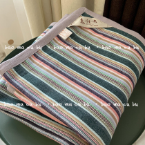 Handling old coarse cloth mat three-piece set of value double mat