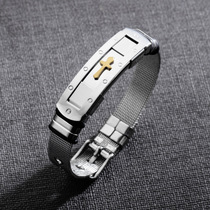 Christ Jesus cross bracelet Christian jewelry titanium steel cross bracelet gift gift