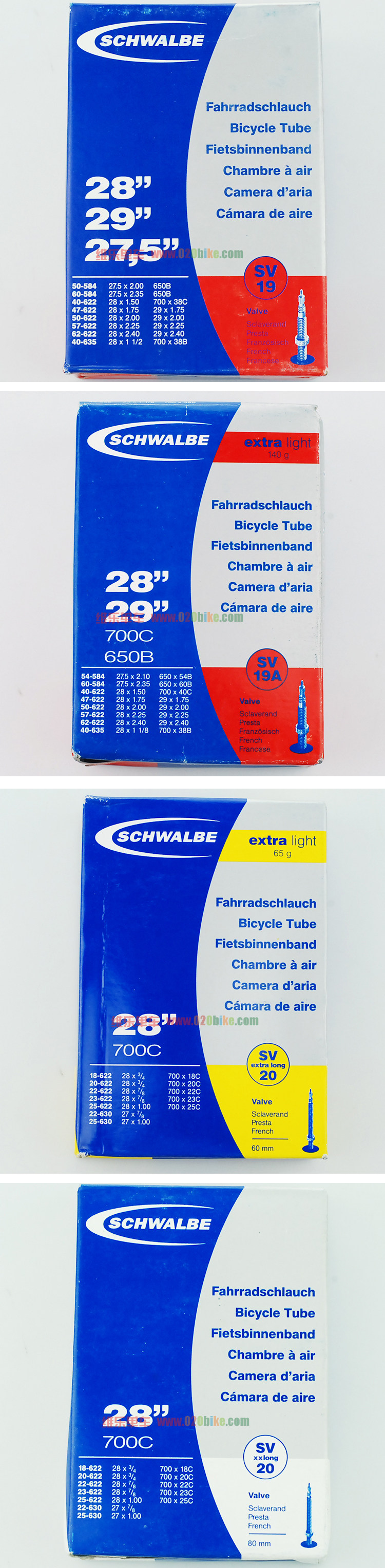 Камера велосипедная 世文schwalbe 451 406 轻量小布小轮径折叠自行车内胎 法嘴美嘴