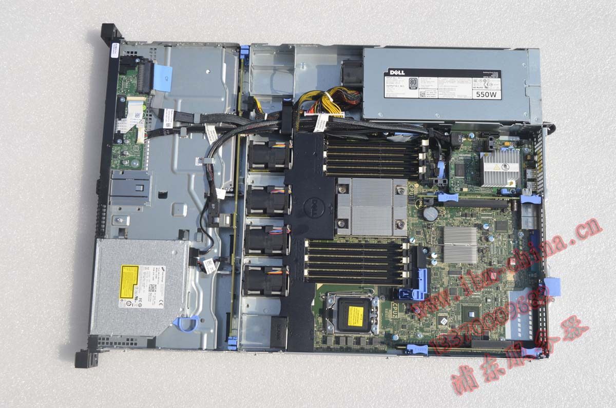 成色新 静音 新款32核心dell r420 e5-2450 4个3.5寸盘位1u服务器