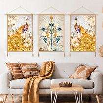 Chinese style Chinese style hanging painting fabric bedside hanging cloth background cloth homestay Wall Wall tapestry decoration painting living room
