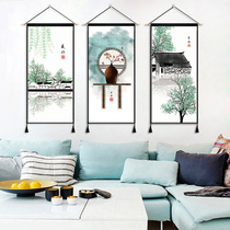 Chinese style hanging cloth ins background cloth Chinese wall fabric hanging painting cloth painting bedroom wall cloth Japanese vertical version ancient style