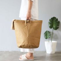 At the beginning of the art German Kraft paper dirty clothes basket laundry storage basket folding dirty clothes basket can be washed and durable