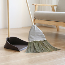 At the beginning of the art Japanese Miscanthus broom dustpan set home Soft Hair Broom combination cloth non-stick Hair Broom