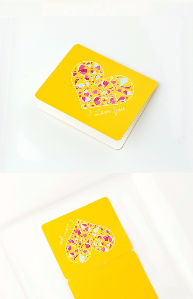 可打印创意生日礼品卡表白爱情贺卡情人节心意祝福卡爱心求婚卡片