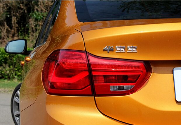 适用于华晨宝马字标华晨宝宝车标1系2系3系5系车贴后尾标标志改装