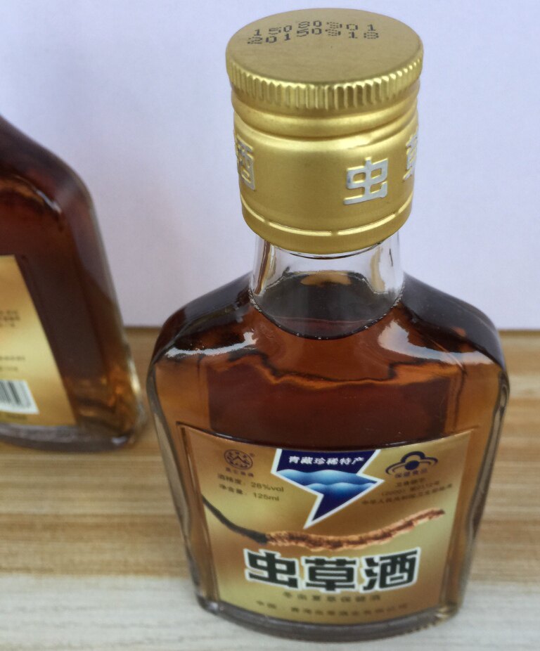 特惠 昆仑泉虫草酒28度125ml 冬虫夏草保健酒 青海特产 白酒