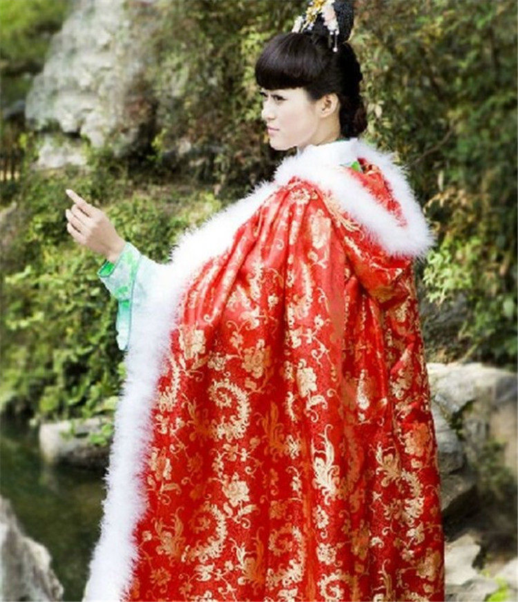古装披风汉服斗篷甄嬛传步步惊心若曦同款春节新款披风古装演出服_双